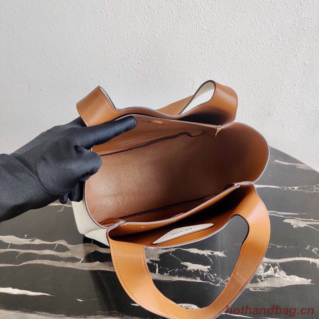 Prada Deer skin bag tote 1BG335 White Prada Deer skin bag tote 1BG335 White