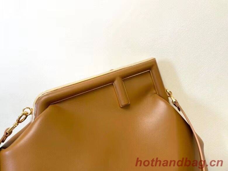FENDI FIRST MEDIUM leather bag 8BP127AB brown FENDI FIRST MEDIUM leather bag 8BP127AB brown