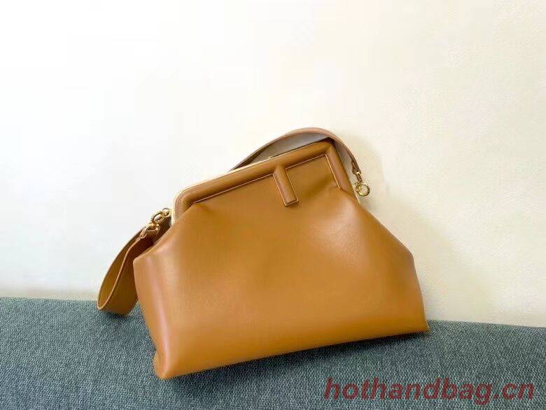 FENDI FIRST MEDIUM leather bag 8BP127AB brown FENDI FIRST MEDIUM leather bag 8BP127AB brown