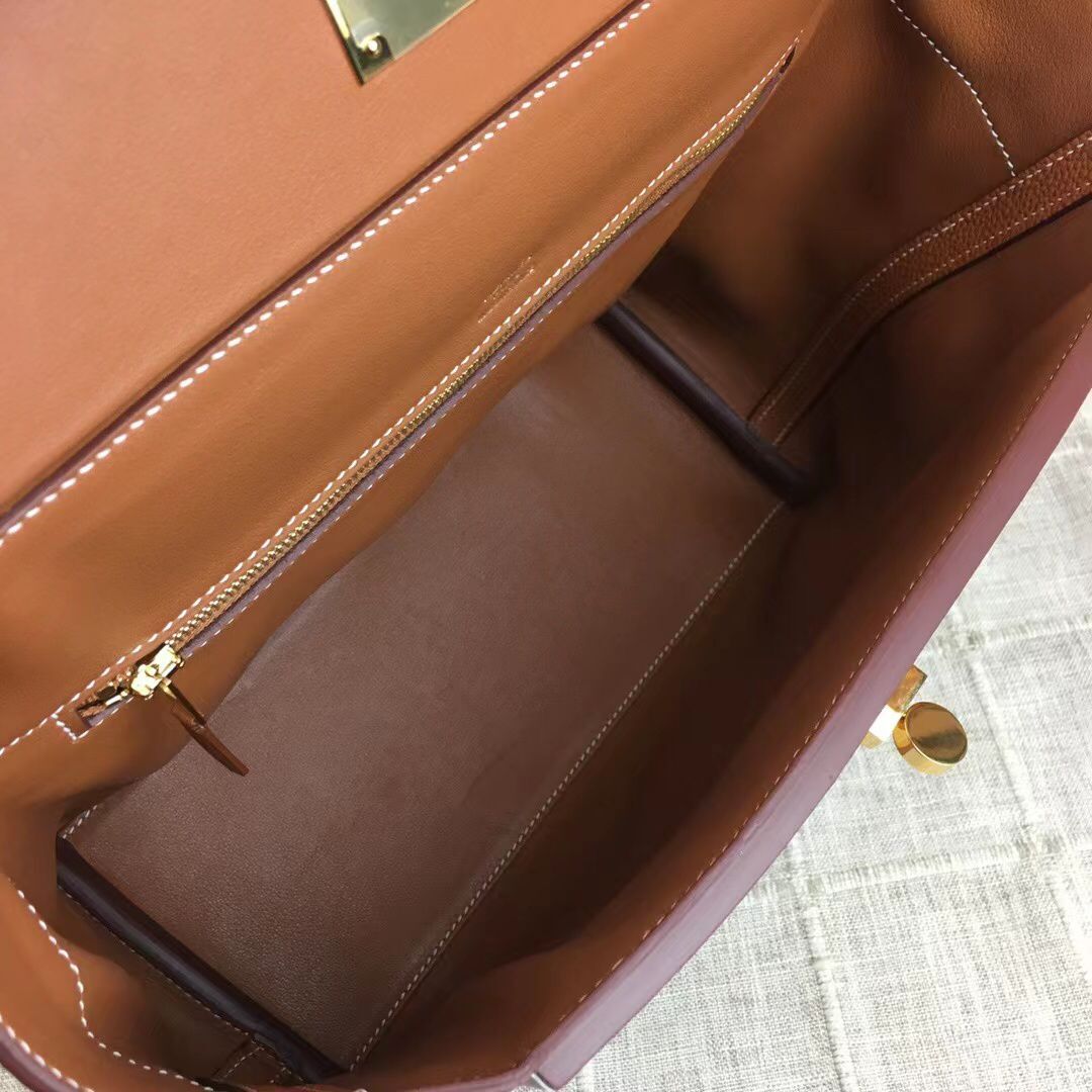 Hermes Kelly Original togo Leather Tote Bag H2424 Brown Hermes Kelly Original togo Leather Tote Bag H2424 Brown
