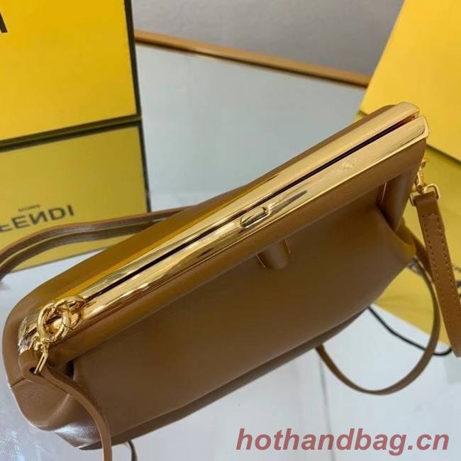 FENDI FIRST SMALL leather bag 8BP129A caramel FENDI FIRST SMALL leather bag 8BP129A caramel
