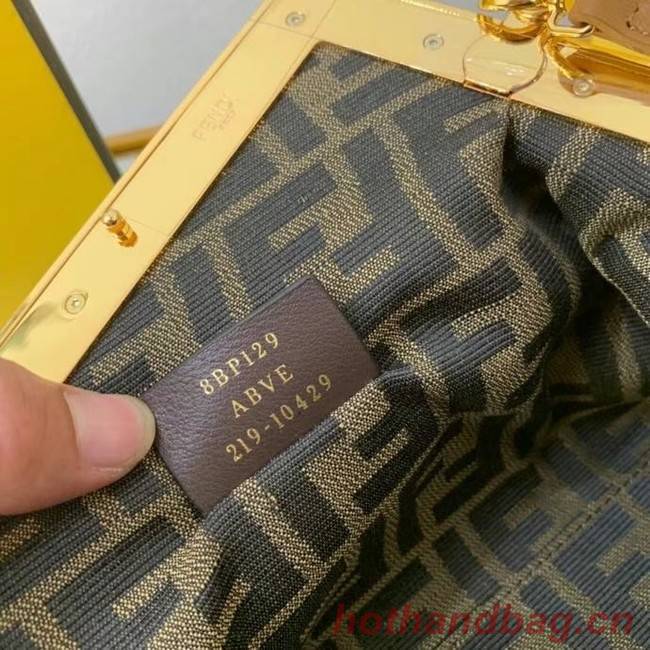 FENDI FIRST SMALL leather bag 8BP129A caramel FENDI FIRST SMALL leather bag 8BP129A caramel