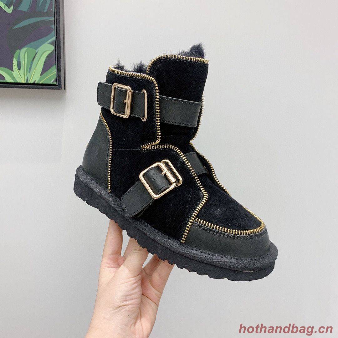 UGG Locomotive Boots Original Leather Full Wool Shoes UGG10360 Black UGG Locomotive Boots Original Leather Full Wool Shoes UGG10360 Black