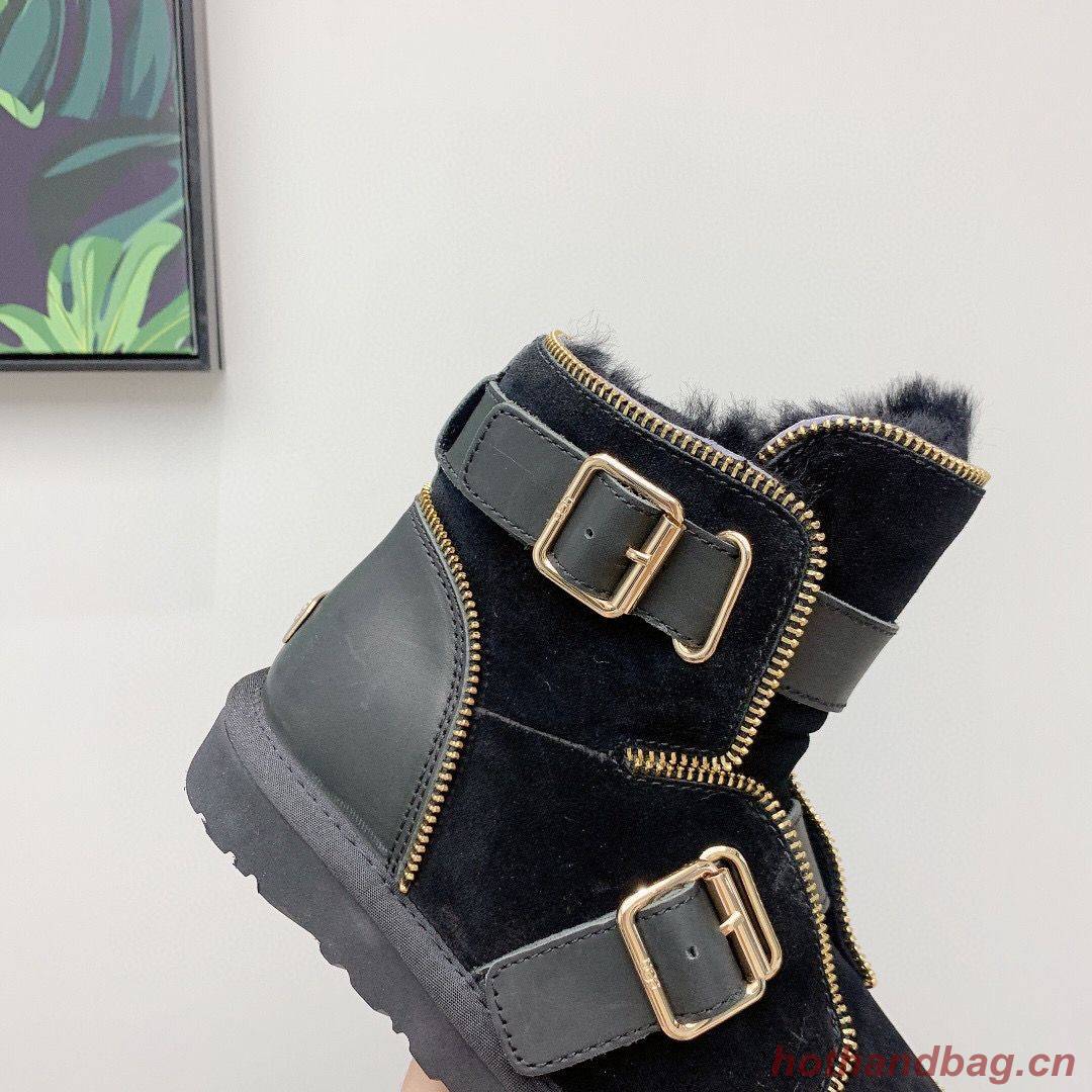 UGG Locomotive Boots Original Leather Full Wool Shoes UGG10360 Black UGG Locomotive Boots Original Leather Full Wool Shoes UGG10360 Black