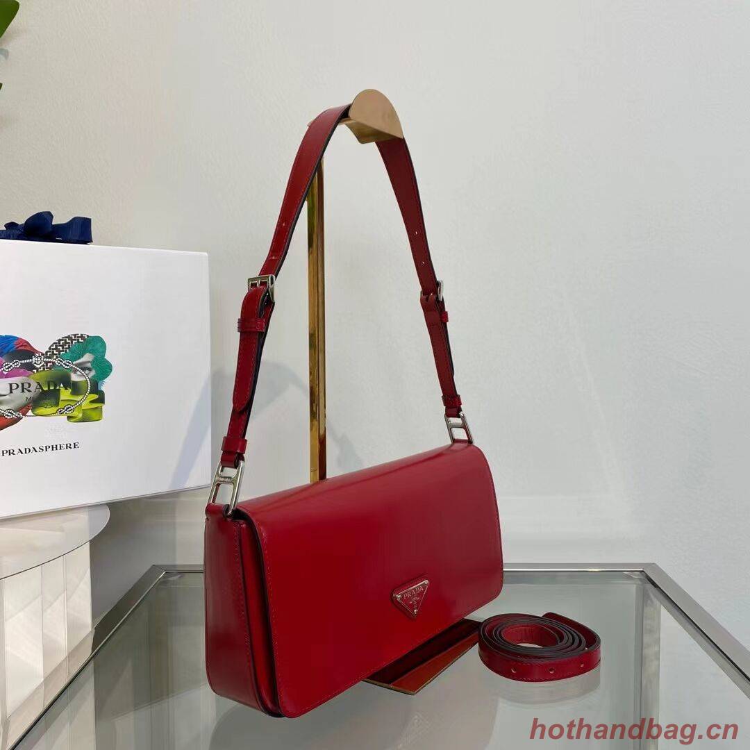 Prada Brushed leather Femme bag 1BD323 red Prada Brushed leather Femme bag 1BD323 red