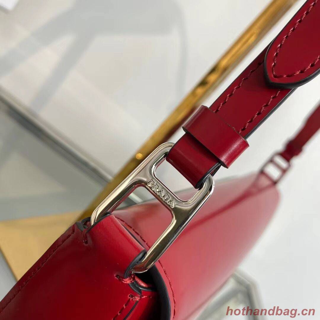 Prada Brushed leather Femme bag 1BD323 red Prada Brushed leather Femme bag 1BD323 red