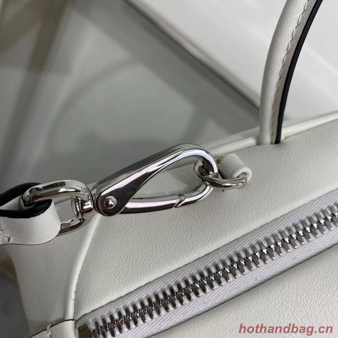 Prada Leather Triangle bag 1BB082 white Prada Leather Triangle bag 1BB082 white