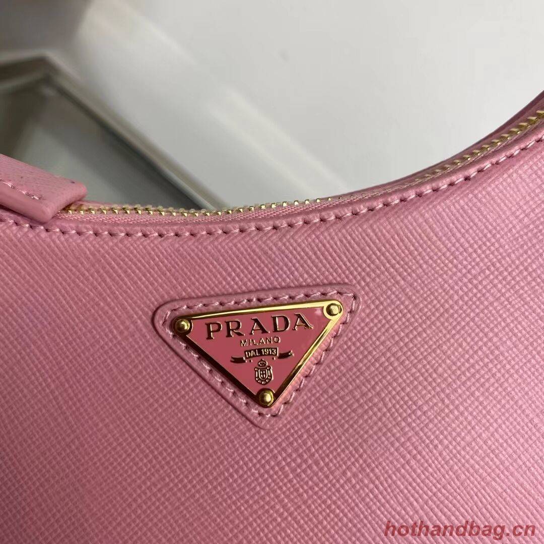 Prada Small Saffiano leather shoulder bag 1BD330 pink Prada Small Saffiano leather shoulder bag 1BD330 pink