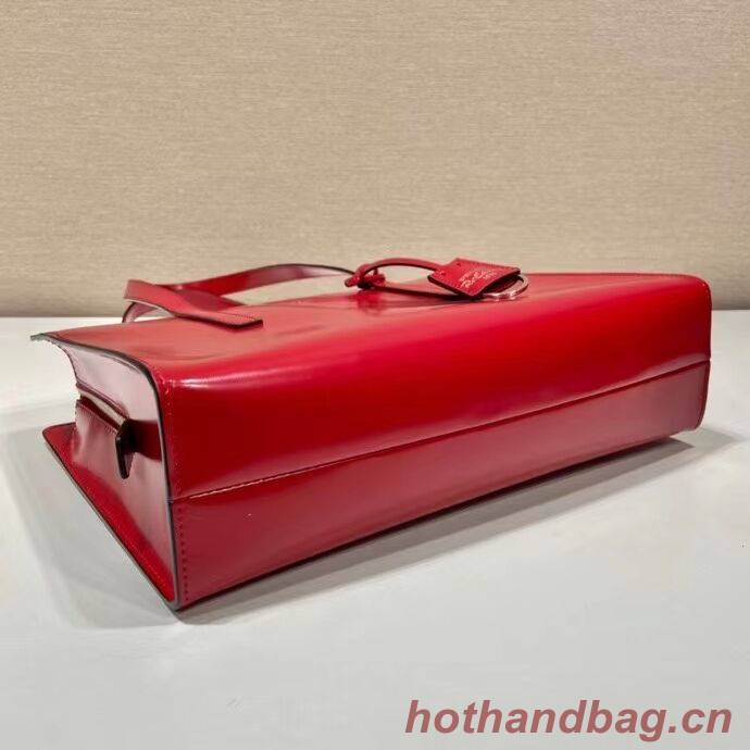 Prada Re-Edition 1995 brushed-leather medium handbag 1BA350 red Prada Re-Edition 1995 brushed-leather medium handbag 1BA350 red