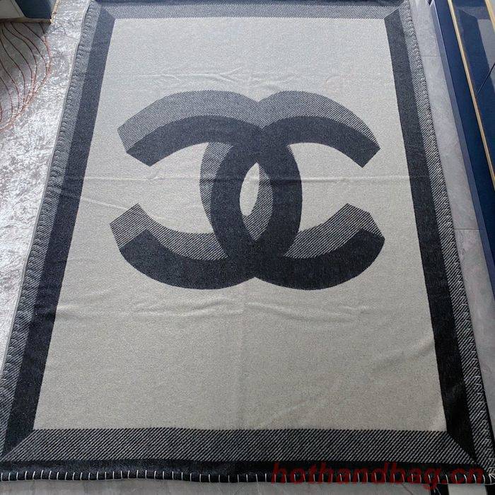 CHANEL Merino Wool Cashmere CC Throw Blanket CHB00005 CHANEL Merino Wool Cashmere CC Throw Blanket CHB00005