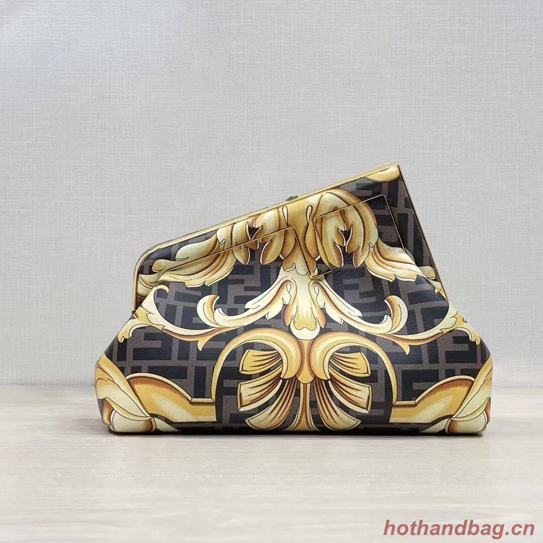 Fendi First Small Fendace Black silk charm 8BP129A Fendi First Small Fendace Black silk charm 8BP129A