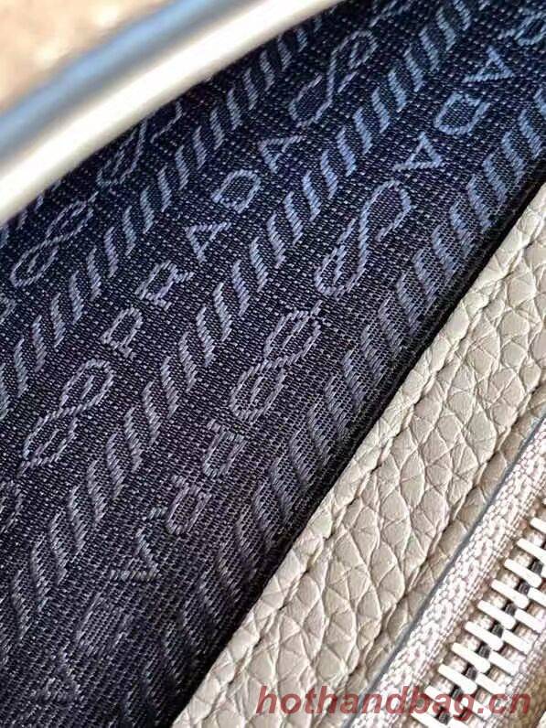 Prada Leather bag with shoulder strap 1DB443 gray Prada Leather bag with shoulder strap 1DB443 gray