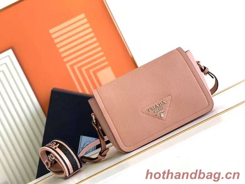 Prada Leather bag with shoulder strap 1DB443 pink Prada Leather bag with shoulder strap 1DB443 pink