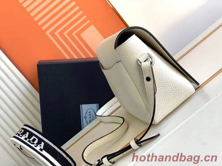 Prada Leather bag with shoulder strap 1DB443 white Prada Leather bag with shoulder strap 1DB443 white