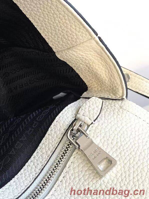 Prada Leather bag with shoulder strap 1DB443 white Prada Leather bag with shoulder strap 1DB443 white
