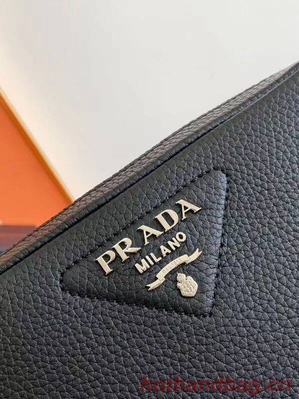 Prada Leather bag with shoulder strap 1DB820 black Prada Leather bag with shoulder strap 1DB820 black