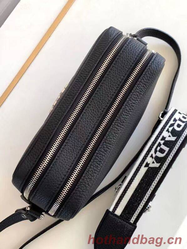 Prada Leather bag with shoulder strap 1DB820 black Prada Leather bag with shoulder strap 1DB820 black