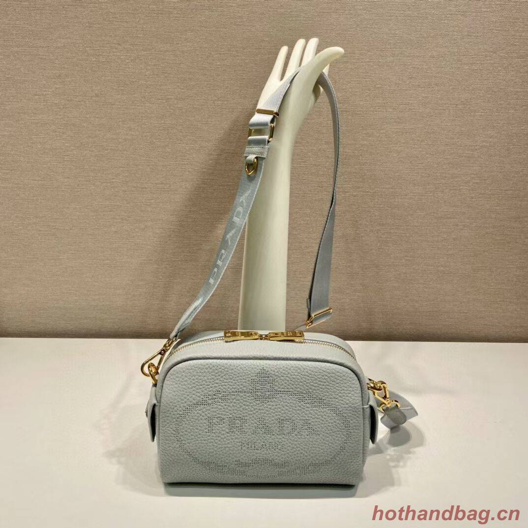 Prada Leather bag with shoulder strap 1DH781 light blue Prada Leather bag with shoulder strap 1DH781 light blue