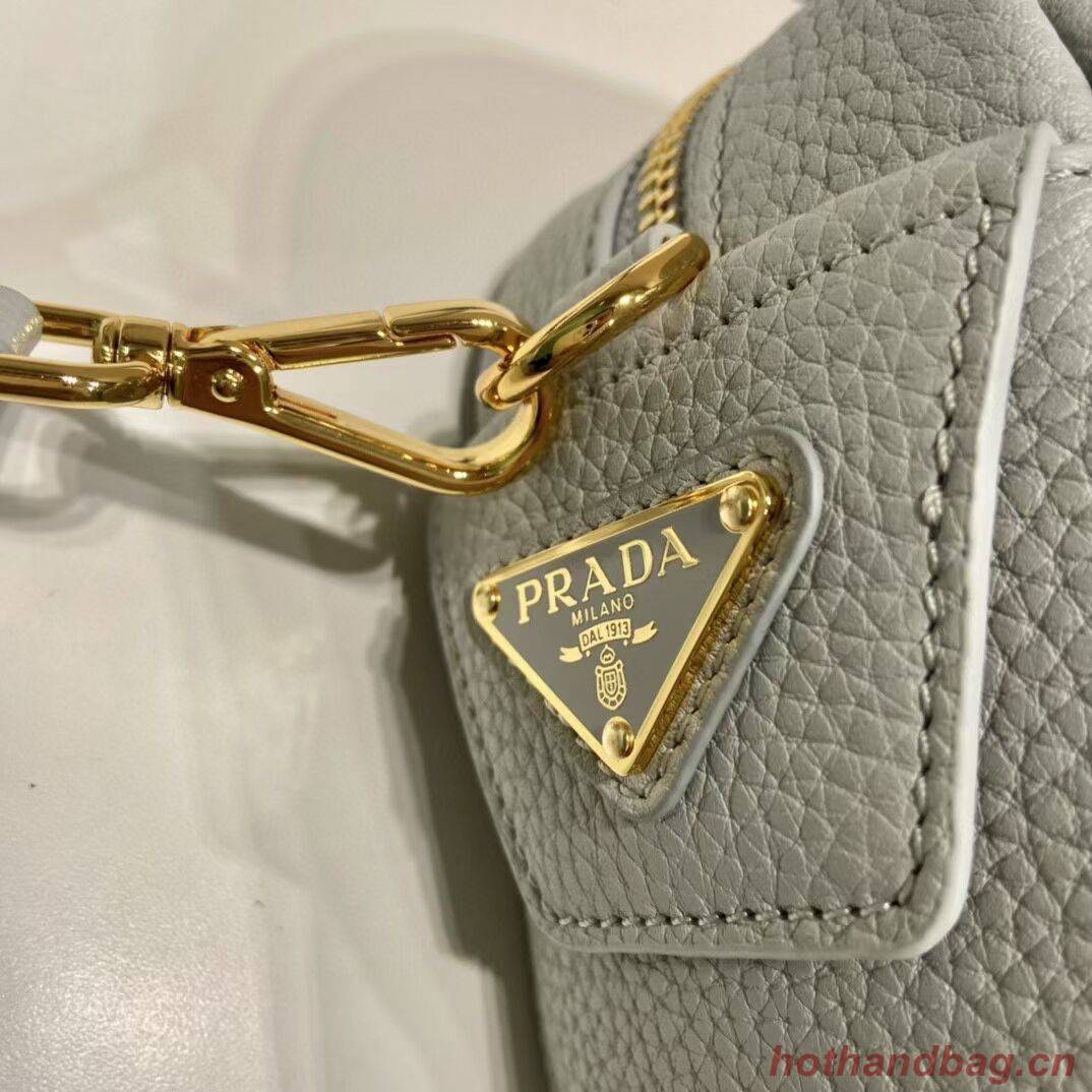 Prada Leather bag with shoulder strap 1DH781 light blue Prada Leather bag with shoulder strap 1DH781 light blue