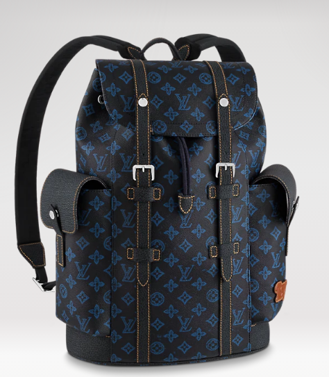 Louis Vuitton CHRISTOPHER MM M46338 blue Louis Vuitton CHRISTOPHER MM M46338 blue