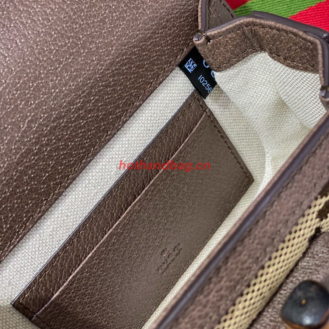 Gucci Bamboo 1947 Jumbo GG Mini Top Handle Bag 686864 Brown Gucci Bamboo 1947 Jumbo GG Mini Top Handle Bag 686864 Brown