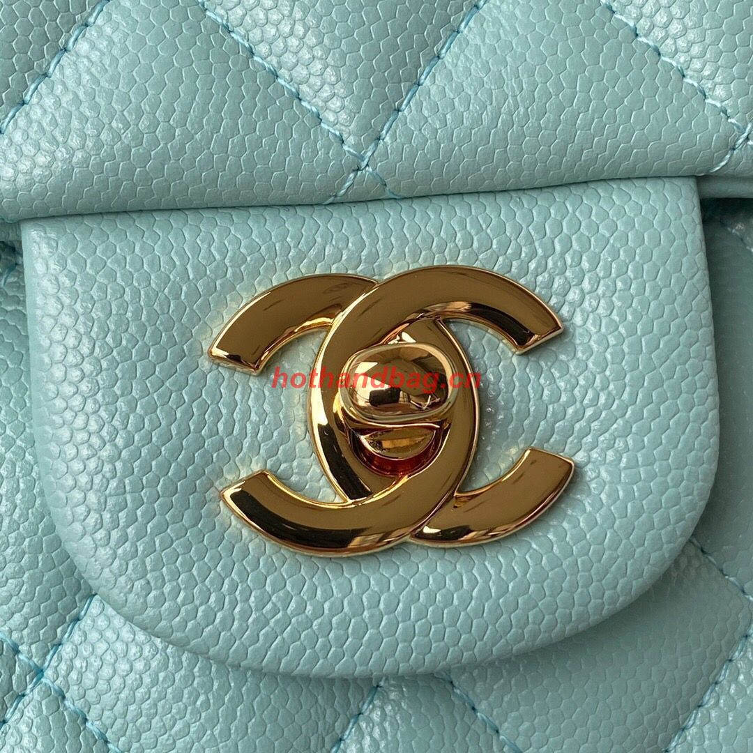 Chanel 2.55 Series Flap Bag Original Caviar Leather Y01295 A01112 Blue Gold-Tone hardware Chanel 2.55 Series Flap Bag Original Caviar Leather Y01295 A01112 Blue Gold-Tone hardware