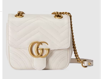 Gucci GG Marmont mini shoulder bag 739682 white Gucci GG Marmont mini shoulder bag 739682 white