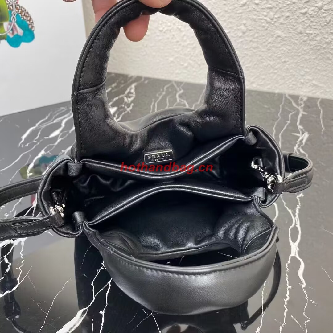 Prada Small padded Soft nappa-leather bag 1BA359 black Prada Small padded Soft nappa-leather bag 1BA359 black