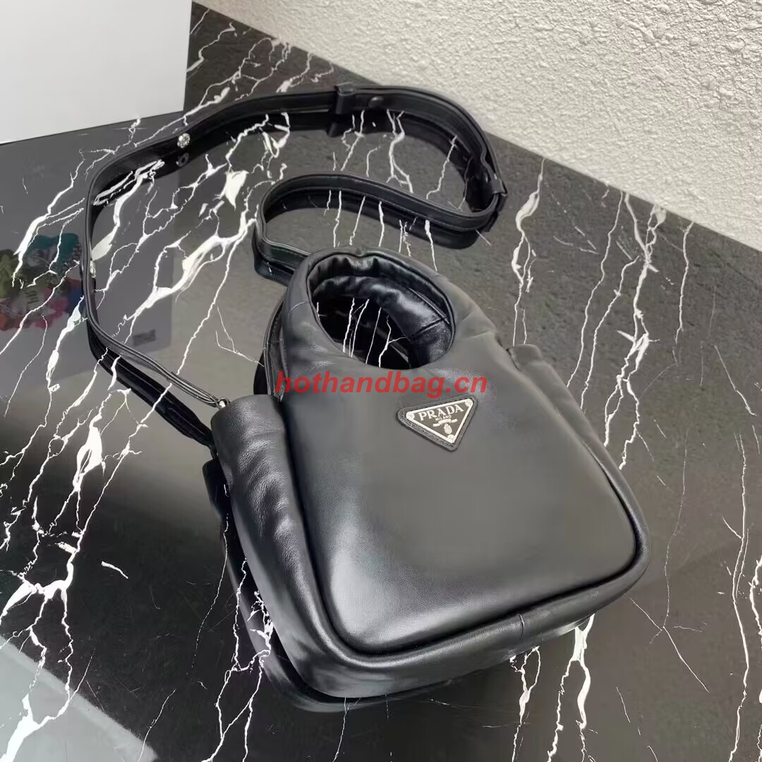 Prada Small padded Soft nappa-leather bag 1BA359 black Prada Small padded Soft nappa-leather bag 1BA359 black
