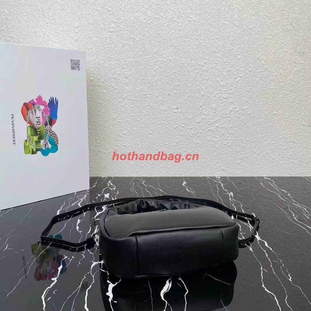 Prada Soft padded nappa leather mini-bag 1BA384 black Prada Soft padded nappa leather mini-bag 1BA384 black
