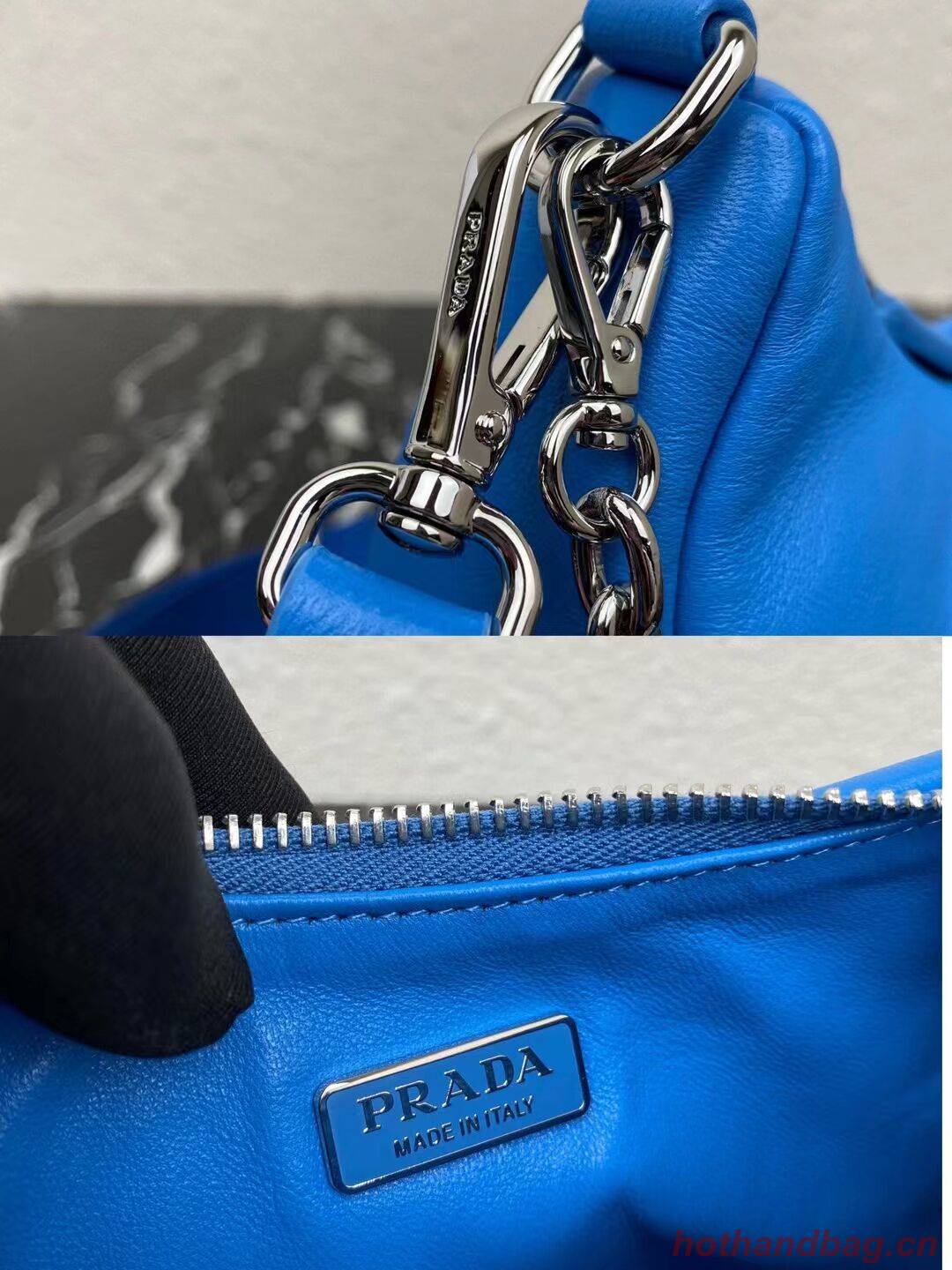Prada Padded nappa-leather Re-Edition 2005 shoulder bag 1BH204 blue Prada Padded nappa-leather Re-Edition 2005 shoulder bag 1BH204 blue
