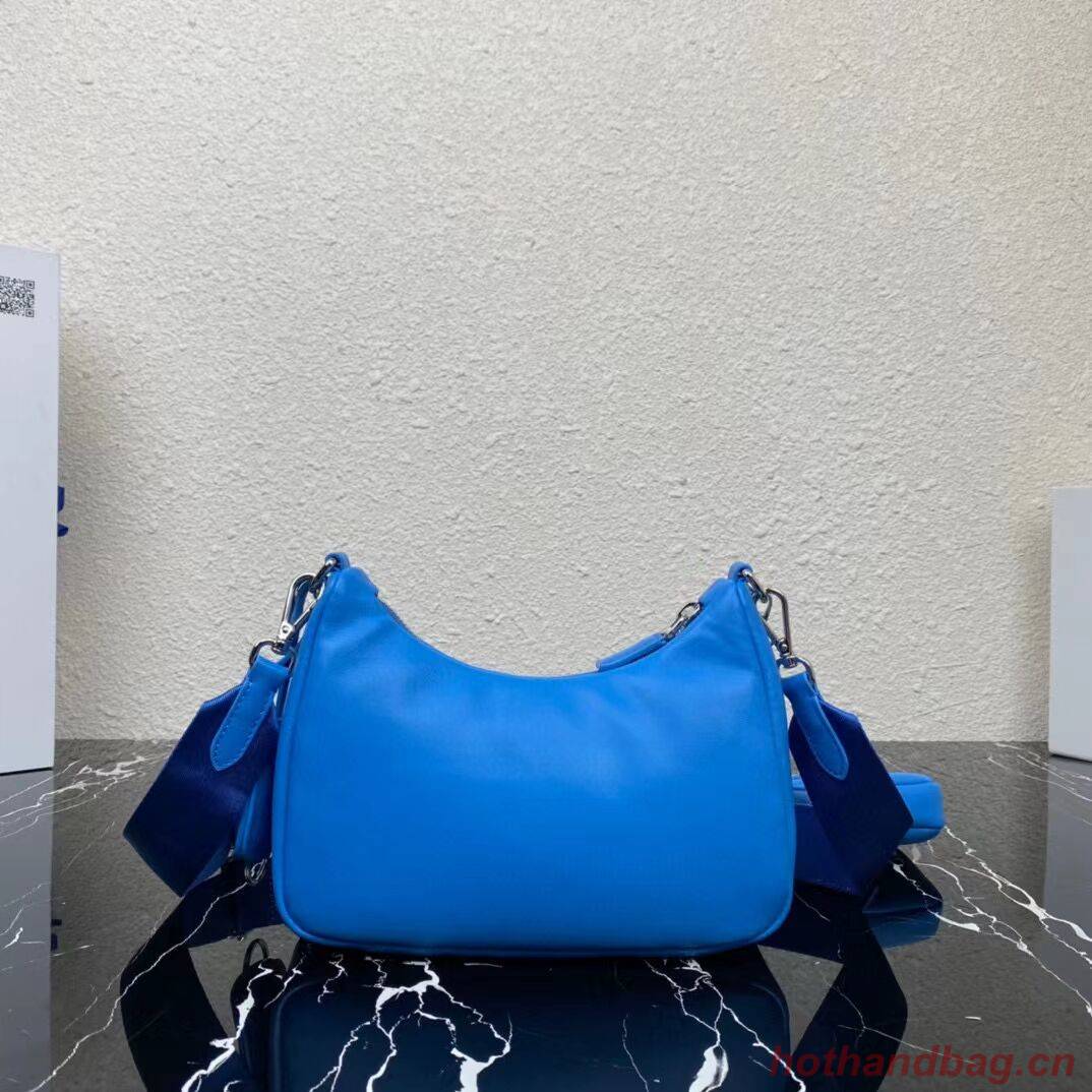 Prada Padded nappa-leather Re-Edition 2005 shoulder bag 1BH204 blue Prada Padded nappa-leather Re-Edition 2005 shoulder bag 1BH204 blue