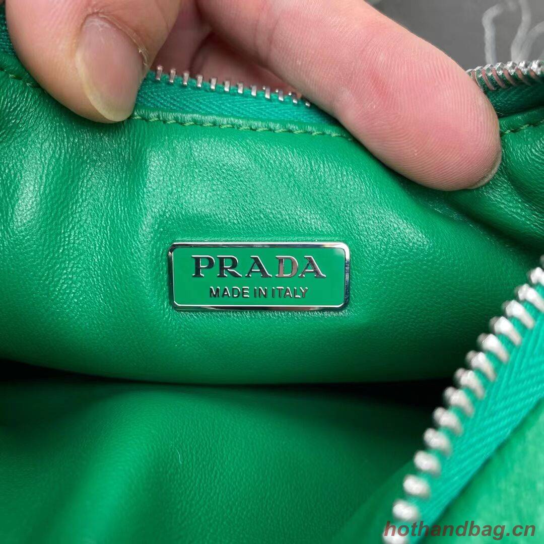 Prada Soft padded nappa leather mini-bag 1BA384 green Prada Soft padded nappa leather mini-bag 1BA384 green