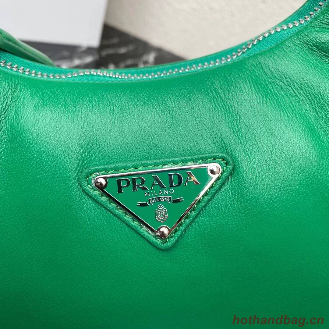 Prada Soft padded nappa leather mini-bag 1BA384 green Prada Soft padded nappa leather mini-bag 1BA384 green