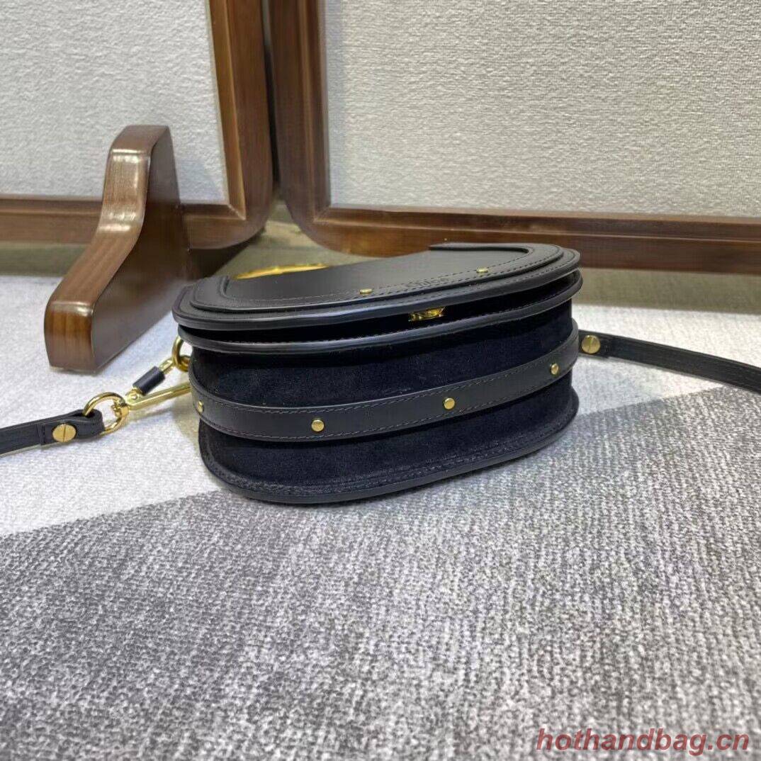 Chloe Nile Bracelet Minaudiere Original Leather 6011 Black Chloe Nile Bracelet Minaudiere Original Leather 6011 Black