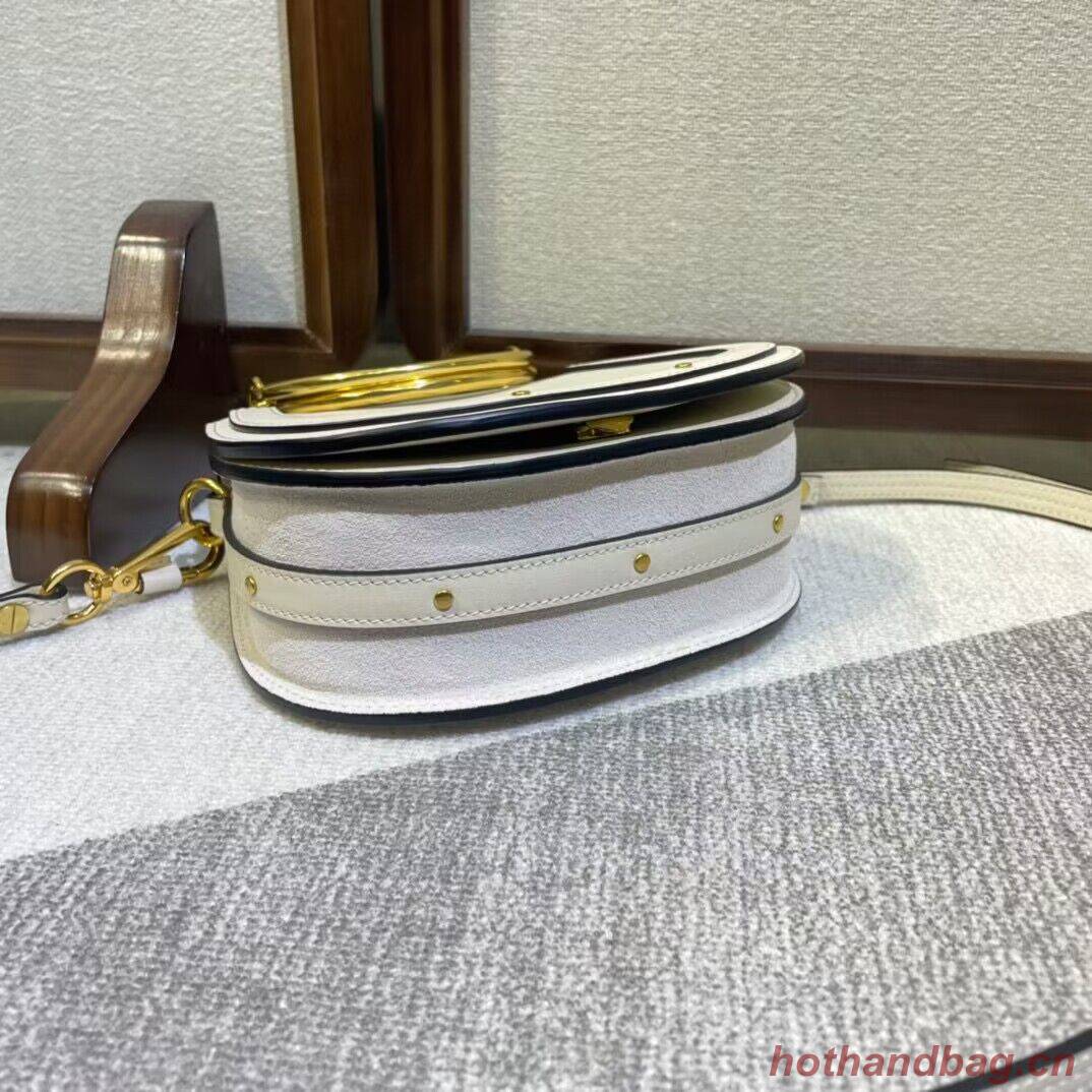Chloe Nile Bracelet Minaudiere Original Leather 6011 White Chloe Nile Bracelet Minaudiere Original Leather 6011 White
