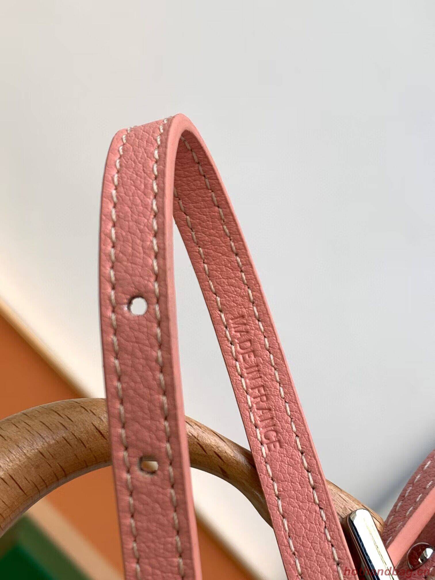 Goyard Nano Saigon Tote Bag Original Leather 55633 Pink Goyard Nano Saigon Tote Bag Original Leather 55633 Pink