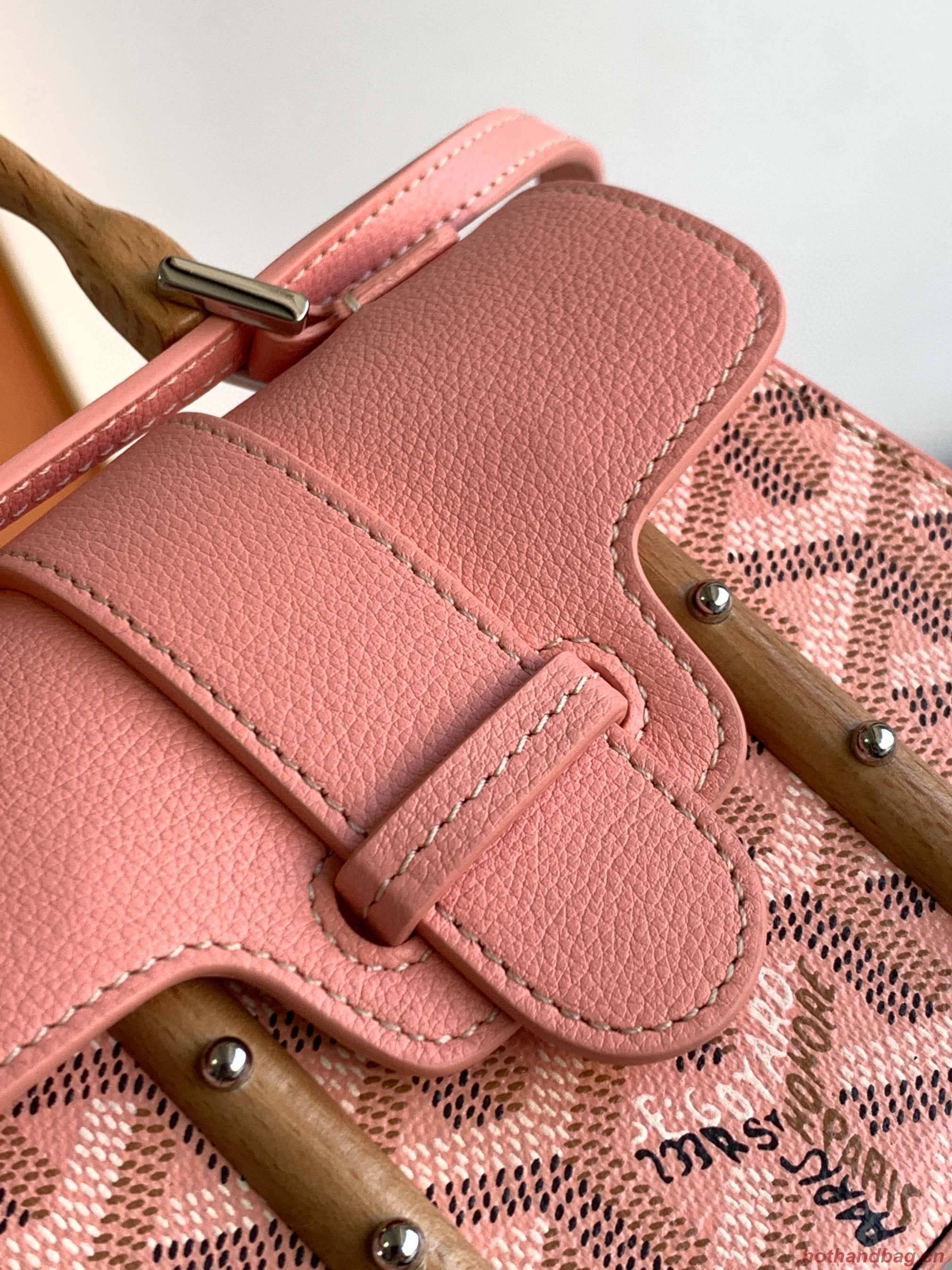 Goyard Nano Saigon Tote Bag Original Leather 55633 Pink Goyard Nano Saigon Tote Bag Original Leather 55633 Pink