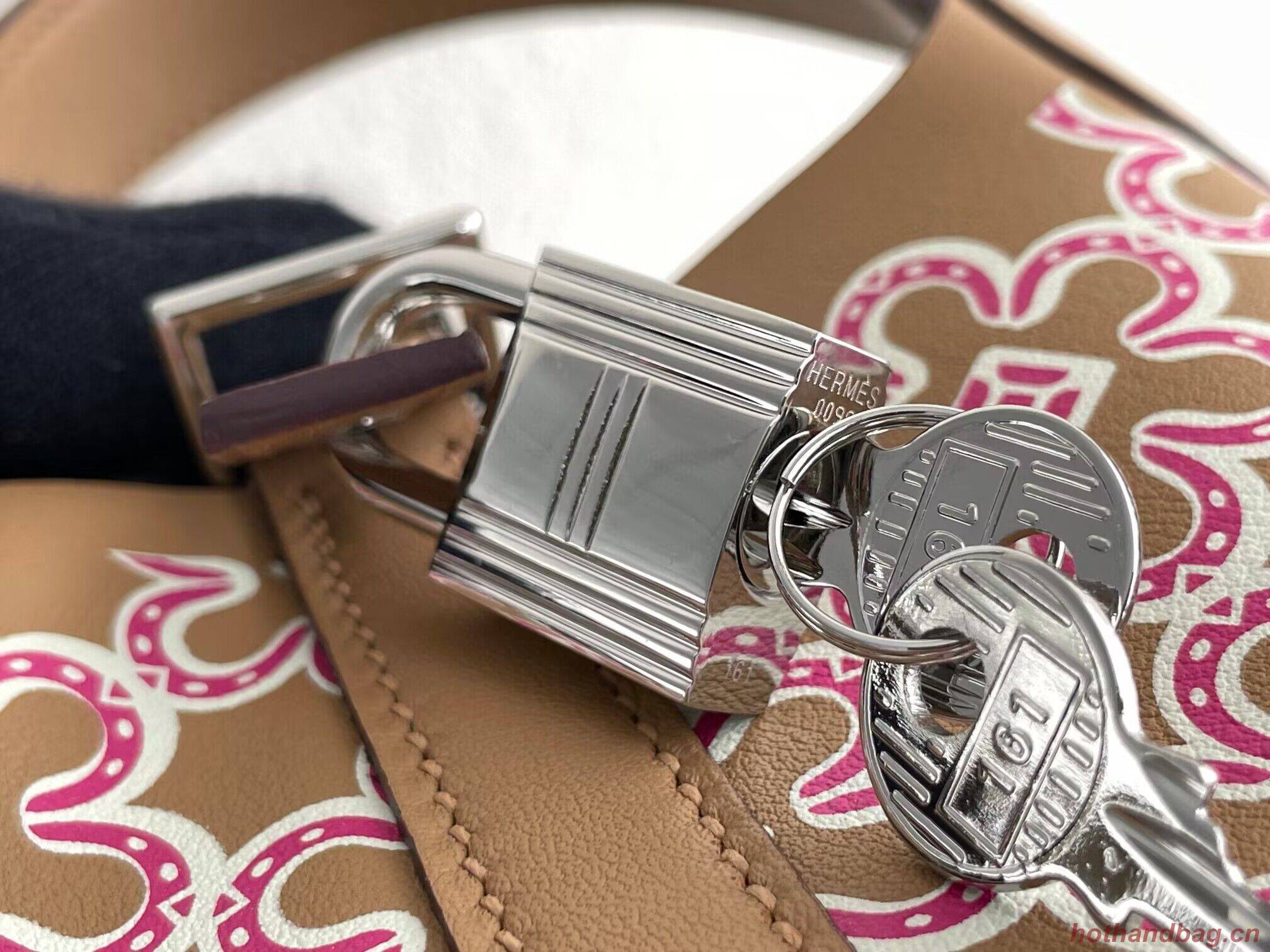 Hermes Mini Picotin 14 Lock Bags Original Swift Leather PL5302 Flower Brown Hermes Mini Picotin 14 Lock Bags Original Swift Leather PL5302 Flower Brown