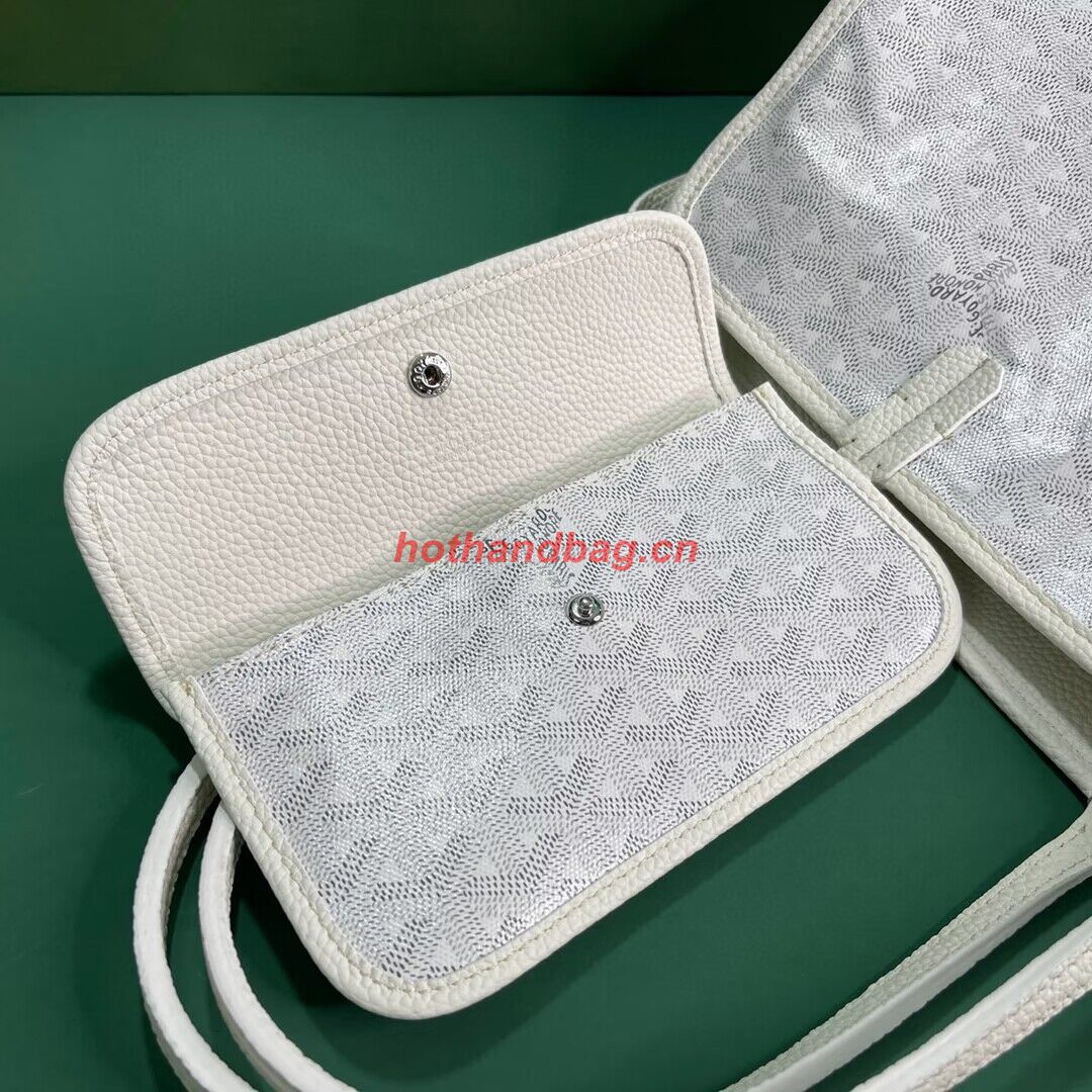 Goyard Hardy 2 Original Calfskin Leather Pet Bag 20299 White Goyard Hardy 2 Original Calfskin Leather Pet Bag 20299 White
