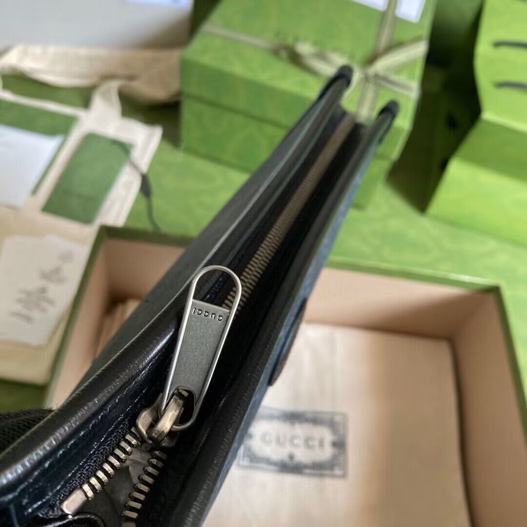 Gucci GG Supreme Pochette Voyage Bag 672956 Black Gucci GG Supreme Pochette Voyage Bag 672956 Black