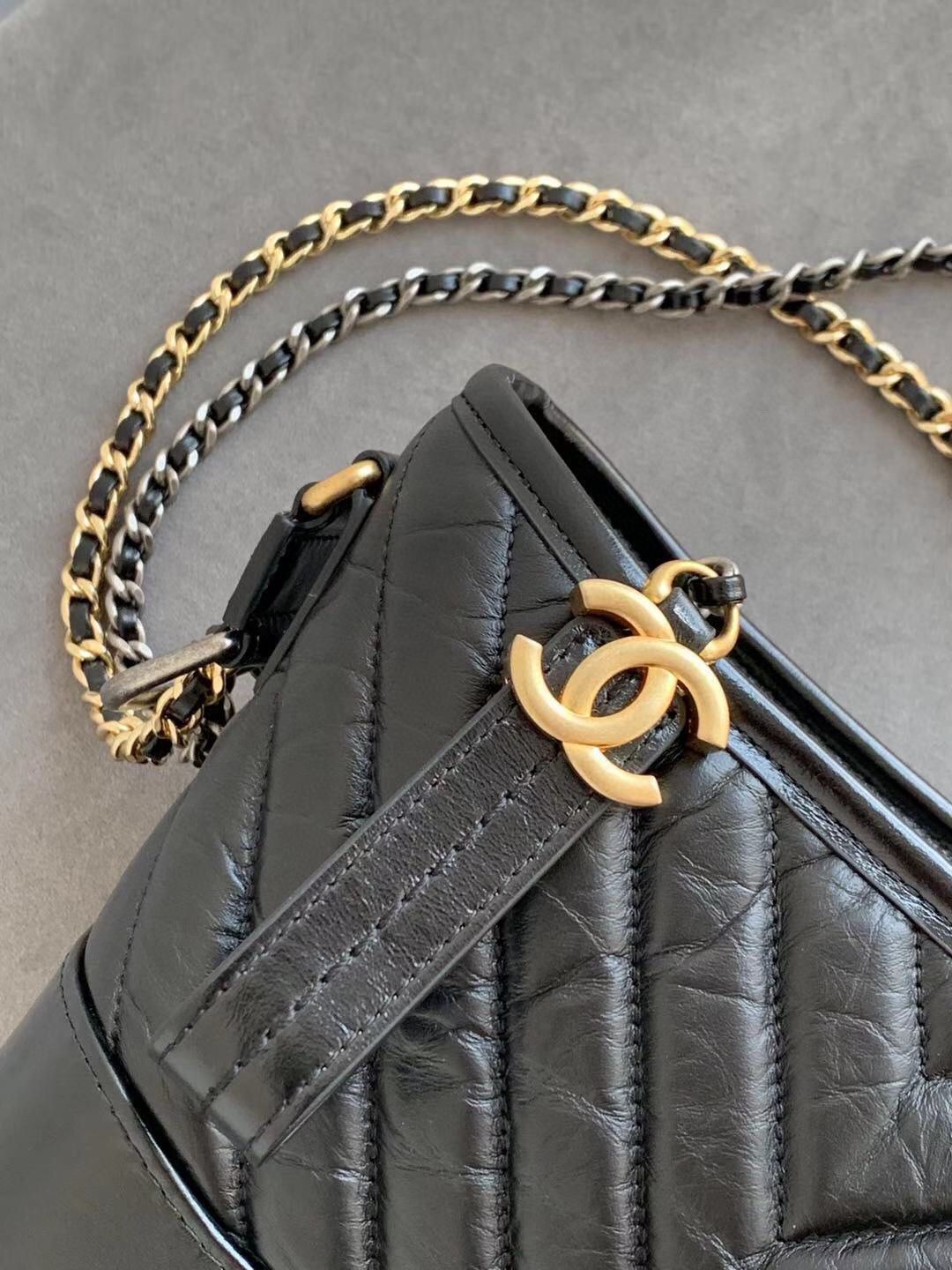 Chanel gabrielle small hobo bag A91810 Black Chanel gabrielle small hobo bag A91810 Black