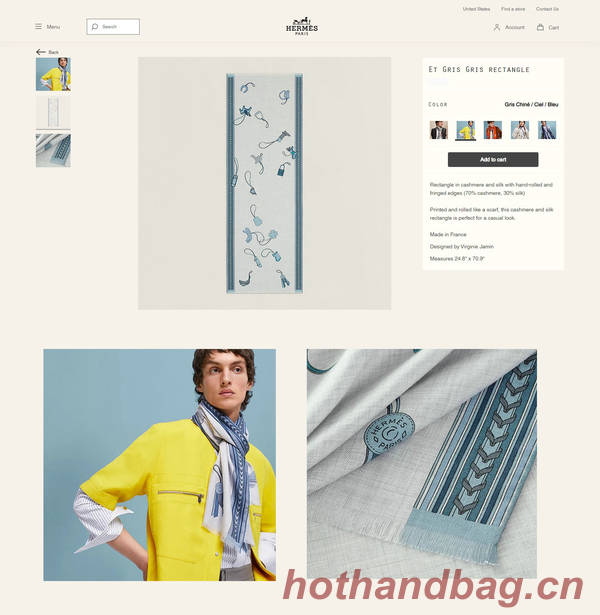 Hermes Scarf HEC00783 Hermes Scarf HEC00783