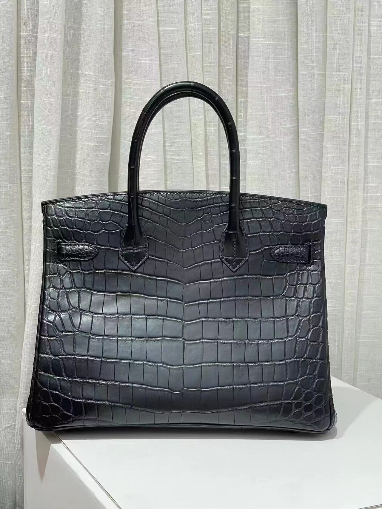 Hermes Birkin 30CM Original Crocodile Leather Bag BK30 Black Hermes Birkin 30CM Original Crocodile Leather Bag BK30 Black