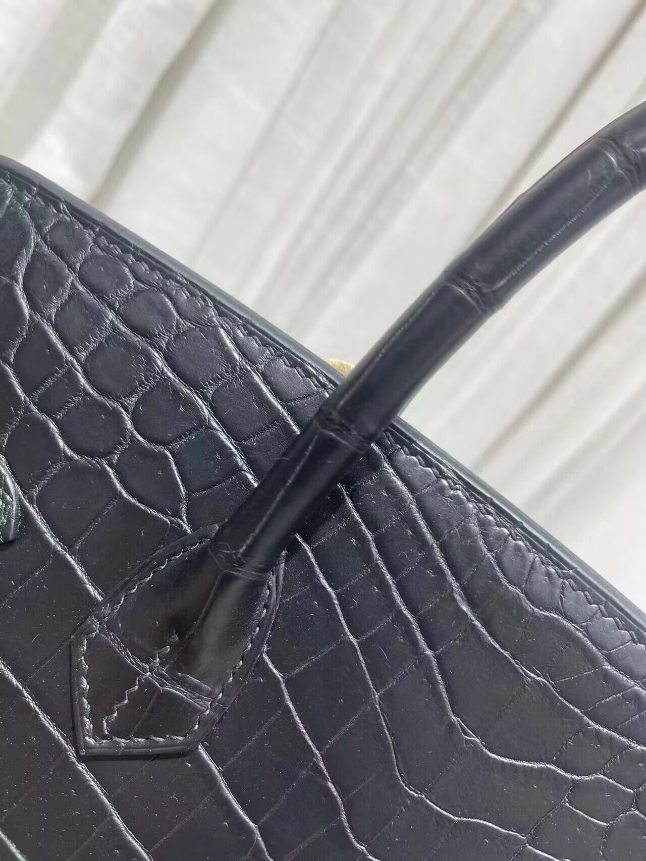 Hermes Birkin 30CM Original Crocodile Leather Bag BK30 Black Hermes Birkin 30CM Original Crocodile Leather Bag BK30 Black