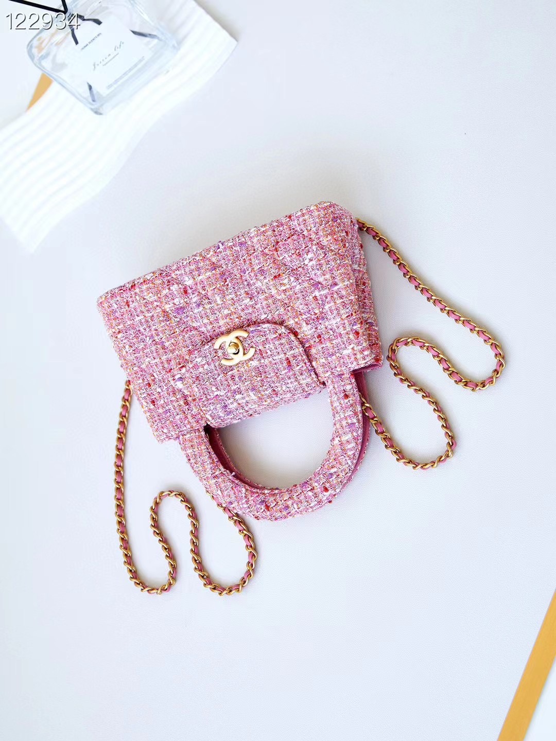 Chanel MINI SHOPPING BAG AS4416 Pink & Ecru