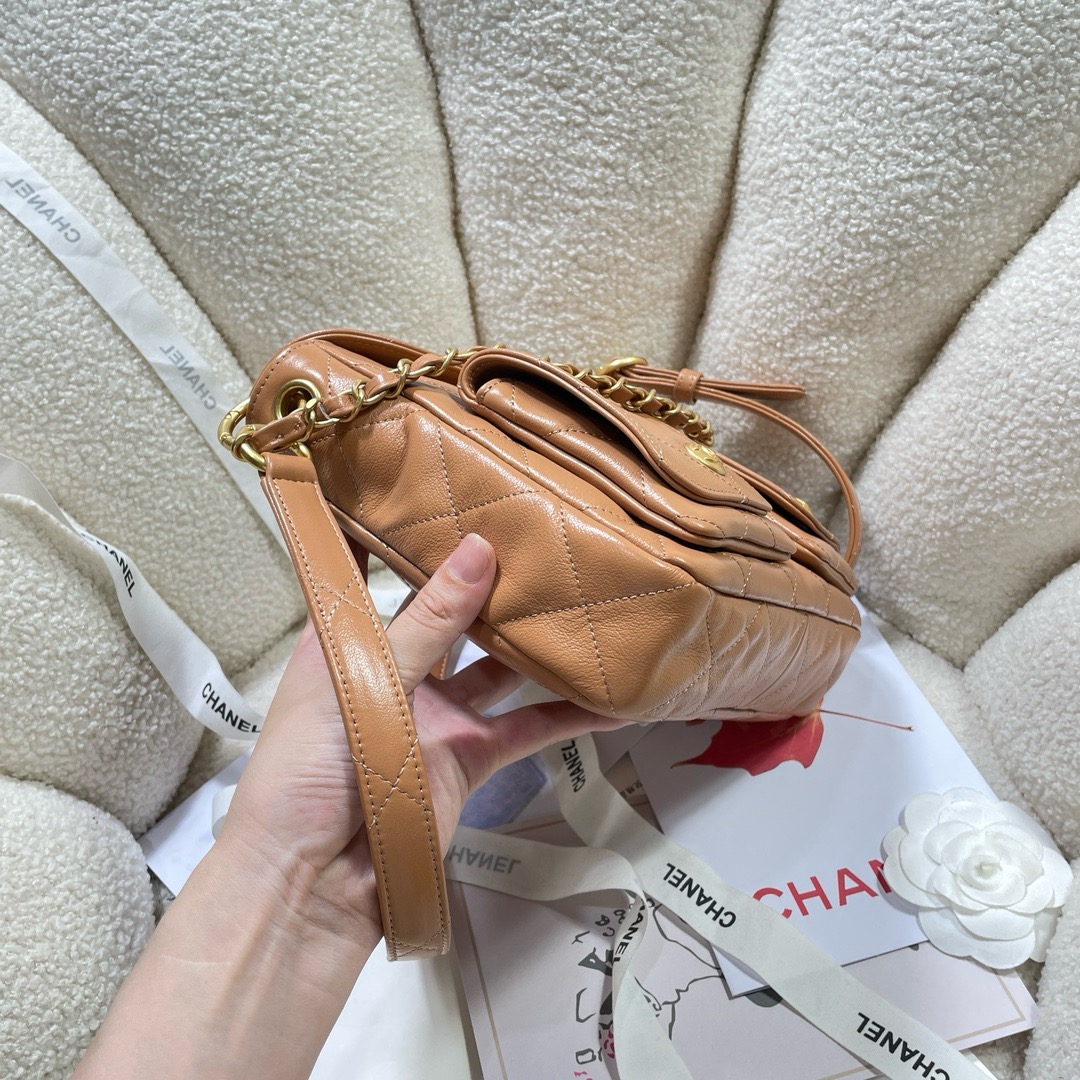 CHANEL MESSENGER BAG AS4743 brown