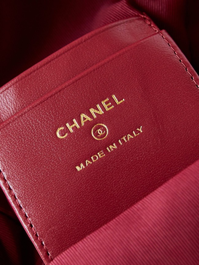 Chanel MINI BACKPACK AP3753 Grained Calfskin & Gold-Tone Metal black