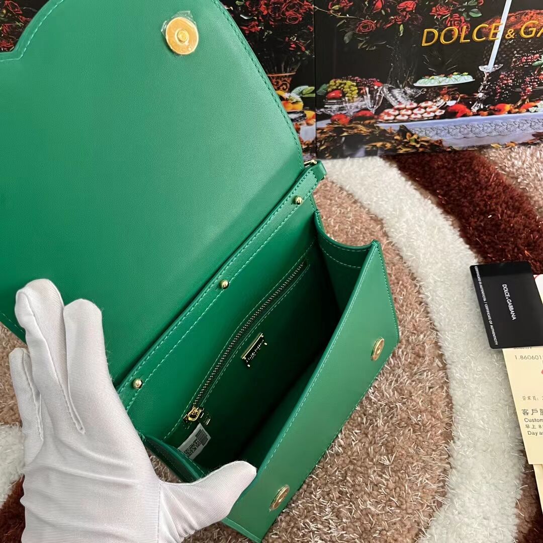 Dolce & Gabbana leather Shoulder Bag G6551 green Dolce & Gabbana leather Shoulder Bag G6551 green