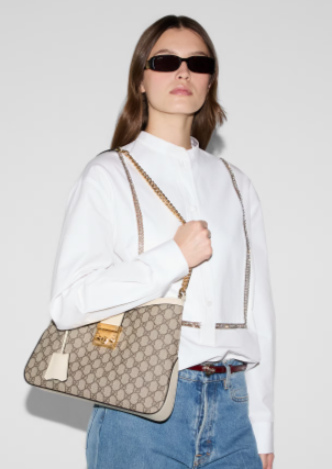 Gucci PADLOCK GG MEDIUM SHOULDER BAG 795113 white Gucci PADLOCK GG MEDIUM SHOULDER BAG 795113 white